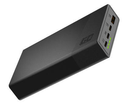Powerbank Green Cell PowerPlay 20S 20000mAh Czarny (22.5W, 3x USB-C) PBGC03S
